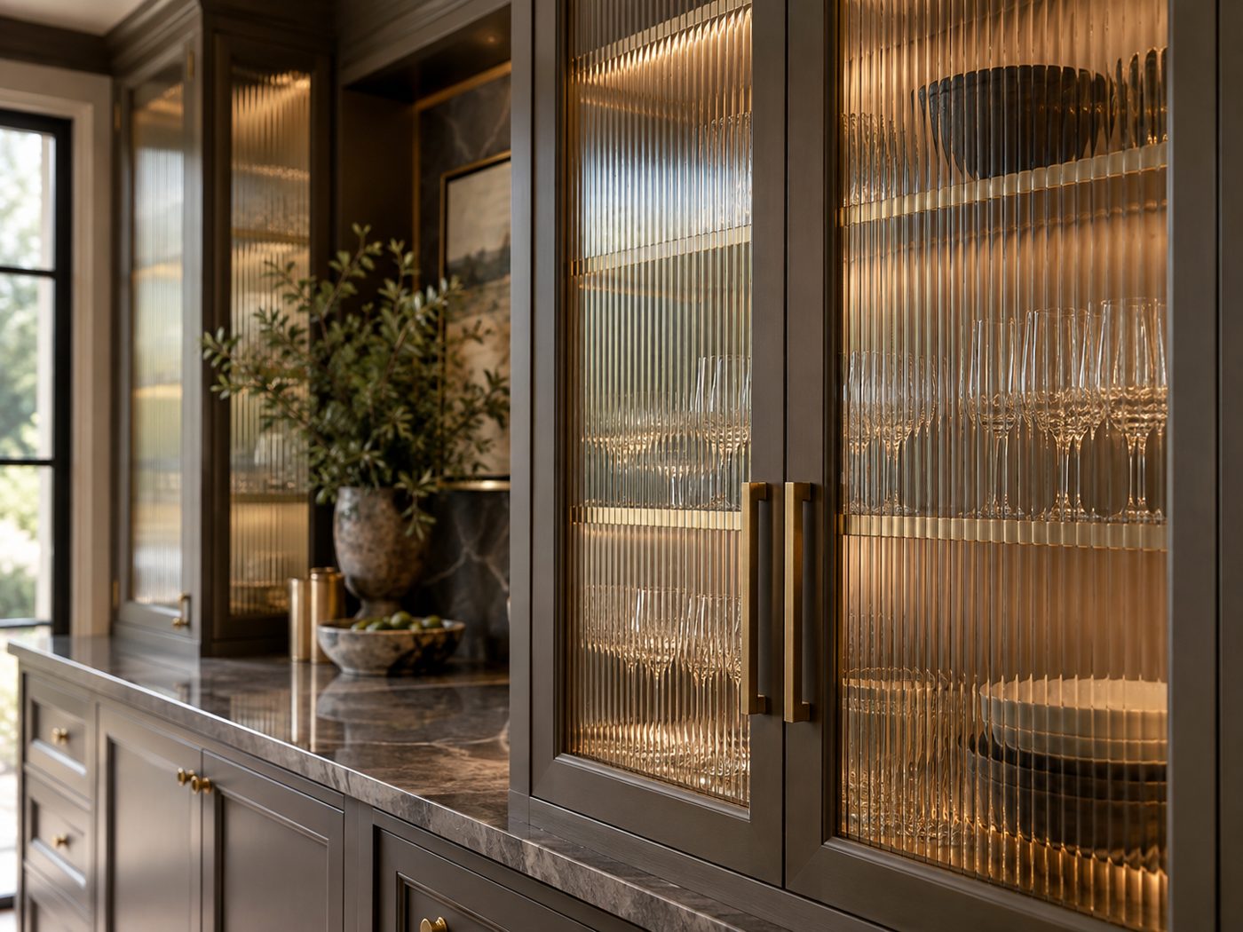 Pattern Glass cabinet glass Houston