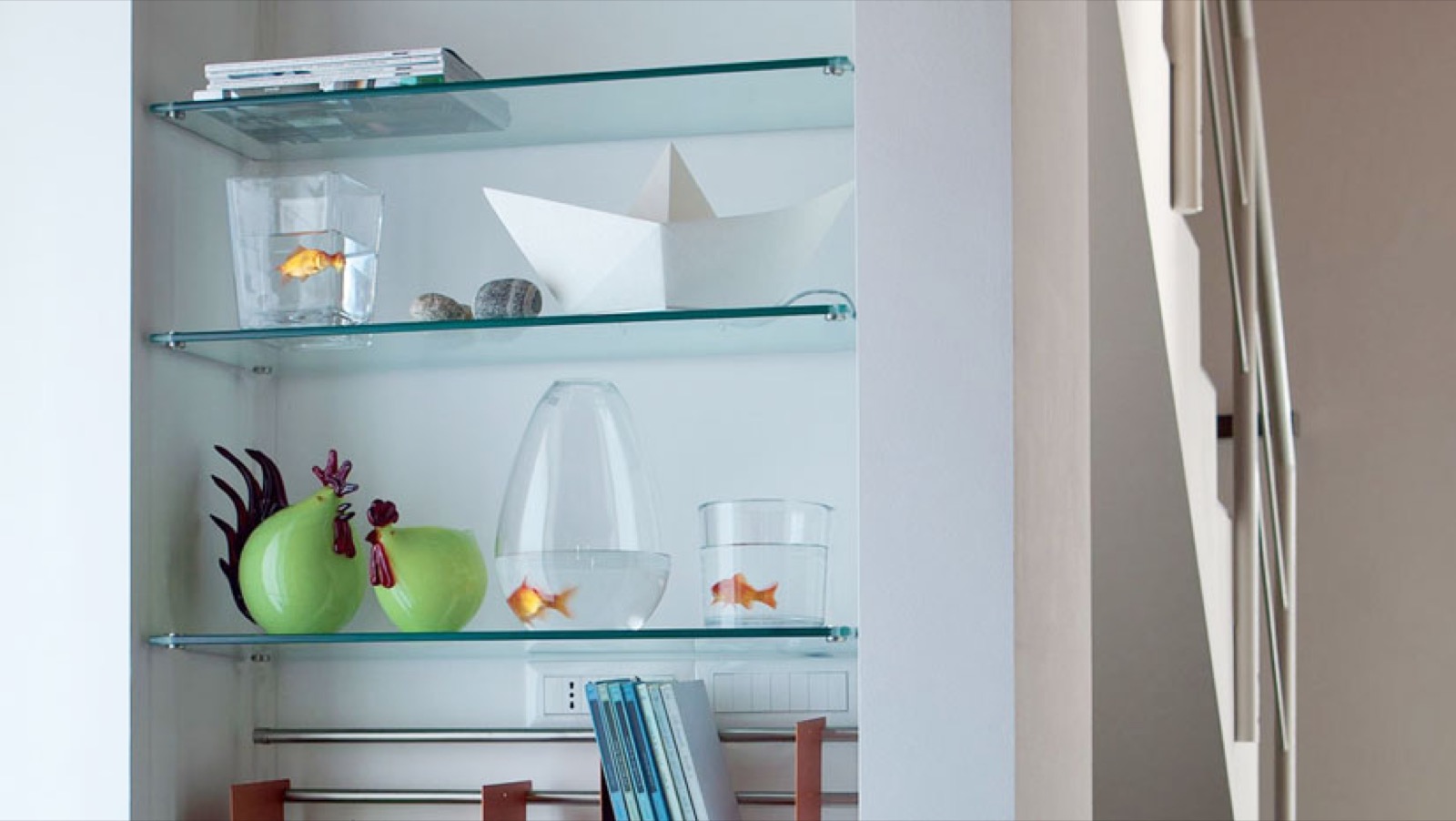 Custom Glass Shelving