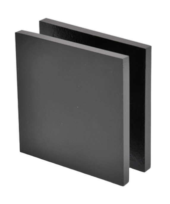 Matte Black SCU4 Square Glass Clamp